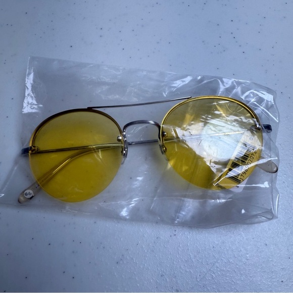 Garrett Light Women's One Size Yellow Lens Sunglasses Beaumont Sun BS-CH Round - Picture 4 of 9